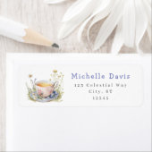 Waterverf Lentebruiloft Thee Feest Adres Etiket (Insitu)