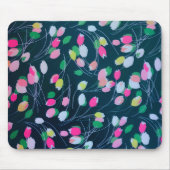 Waterverf lenteguin tuinbloemen muismat (Voorkant)