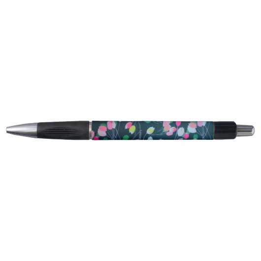 Waterverf lenteguin tuinbloemen pen (Voorkant)