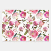 Waterverf lentepFloral Inpakpapier Vel (Voorkant 3)