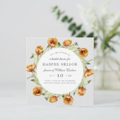 Waterverf lentesbloemen tulpen vrijgezellenfeest i kaart (Staand voorkant)