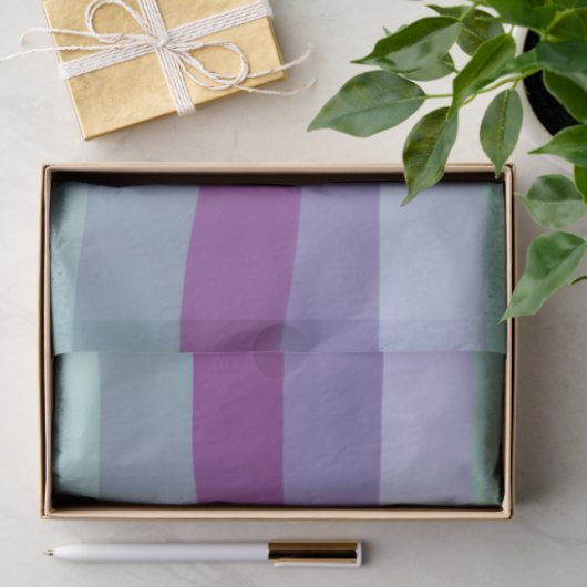 Waterverf lenteslag | Paars en groen Tissuepapier (Geschenk)