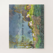 Waterverf lentesonstorm schilderen legpuzzel (Verticaal)