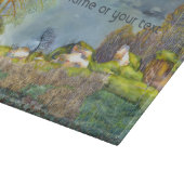 Waterverf lentesonstorm schilderen snijplank (Hoek)