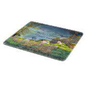 Waterverf lentesonstorm schilderen snijplank (Hoek)