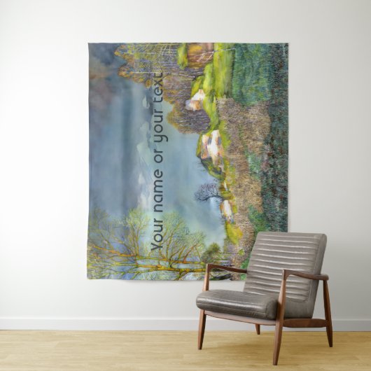 Waterverf lentesonstorm schilderen wandkleed (In situ)