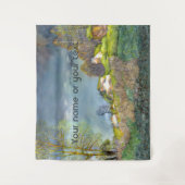 Waterverf lentesonstorm schilderen wandkleed (Voorkant)