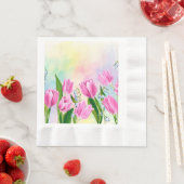 Waterverf lentetronnen servet (Insitu)