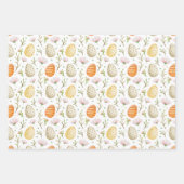 Waterverf lentevloerbundeleieren  Pasen Inpakpapier Vel (Voorkant 3)