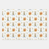 Waterverf lentevloerbundeleieren  Pasen Inpakpapier Vel (Voorkant 2)