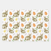 Waterverf lentevloerbundeleieren  Pasen Inpakpapier Vel (Voorkant)