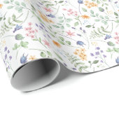Waterverf Lentventilator patroon Cadeaupapier (Rol Hoek)