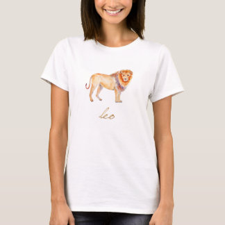 Waterverf Leo Lion T-shirt