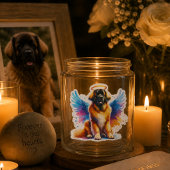 Waterverf Leonberger Hond Engel Sticker