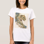 Waterverf Leoness 1 T-shirt (Voorkant)