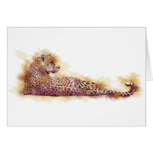 Waterverf Leopard