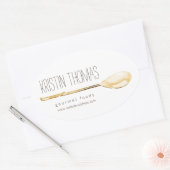 Waterverf Lepel Catering, Chef I Stickers (Envelop)