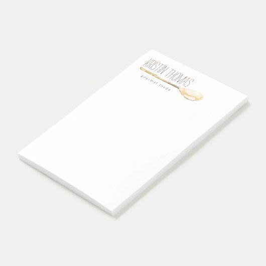 Waterverf Lepel Catering, Chef Post-it® Notes (Schuin)