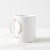 Waterverf letter D met dinosaurus Koffiemok (Voorkant links)