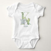 Waterverf letter K Romper (Voorkant)