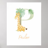 Waterverf letter P Poster (Voorkant)