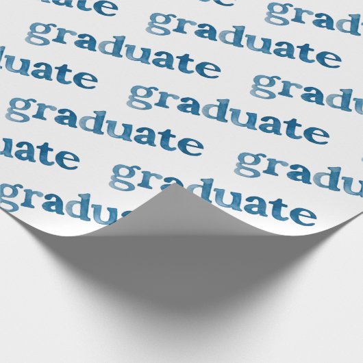 Waterverf letters Afstuderen Cadeaupapier (Hoek)