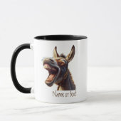 Waterverf Leuk Lachen Donkey Burro Custom Mok (Links)