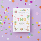 Waterverf Leuk Mexicaans Fiesta 2e Verjaardagsfees Kaart