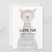Waterverf leuke alpaca. Llama leuk verjaardagsfees Kaart (Voorkant)