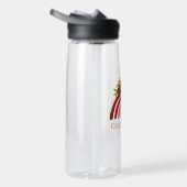 Waterverf Leuke Boho Pastel Floral Modern Regenboo Waterfles (Rechts)