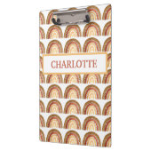 Waterverf Leuke Boho Pastel Kinder Meisje Rainbow Klembord (Links)