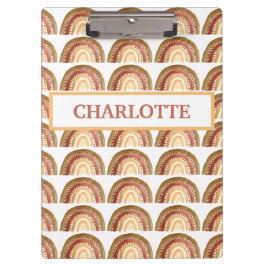 Waterverf Leuke Boho Pastel Kinder Meisje Rainbow Klembord