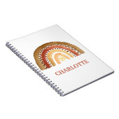 Waterverf Leuke Boho Pastel Kinder Meisje Rainbow Notitieboek (Rechterzijde)