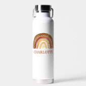 Waterverf Leuke Boho Pastel Kinder Moderne Regenbo Waterfles (Voorkant)