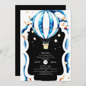 Waterverf Leuke Hete Luchtballon Verjaardag Kaart (Voorkant / Achterkant)
