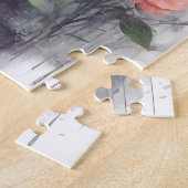 Waterverf Leuke rendieren bloemenpuzzel bos Legpuzzel (Zijkant)