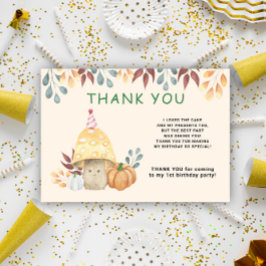 Waterverf leuke vlieg agaric eerste verjaardagsfee bedankkaart