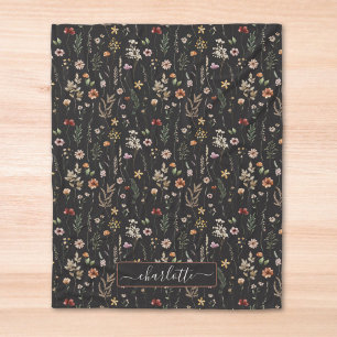 Waterverf Leuke Wilde Bloem Bloempatroon Fleece Deken