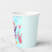 Waterverf Leukste verjaardagshaai verjaardagsfeest Papieren Bekers (Links)