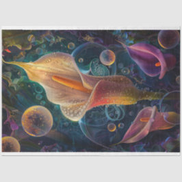 Waterverf Levendige Calla Flowers Decoupage Tissuepapier