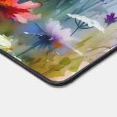 Waterverf Levendige wilde bloemen Bureaumat (Hoek)