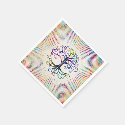 Waterverf Levensloop Servet (Hoek)