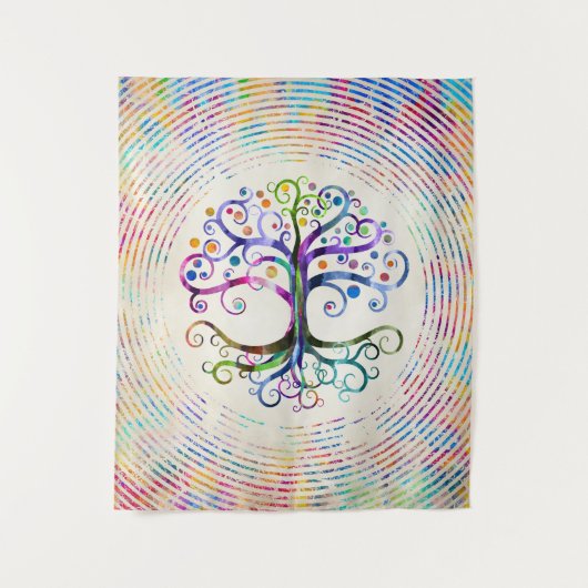 Waterverf Levensloop Wandkleed (Voorkant)