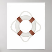 Waterverf Levensredder Nautilus Decor Poster (Voorkant)
