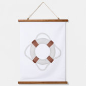 Waterverf levensredder Nautisch decor Hangend Wandkleed (Voorkant)