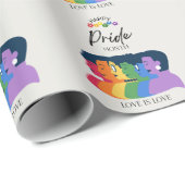 Waterverf LGBTQ PRIDE Maand Feest Cadeaupapier (Rol Hoek)