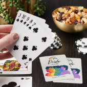 Waterverf LGBTQ PRIDE Maand Feest Pokerkaarten (Insitu)