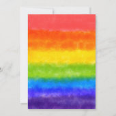 Waterverf LGBTQ PRIDE Maand Uitnodiging (Achterkant)