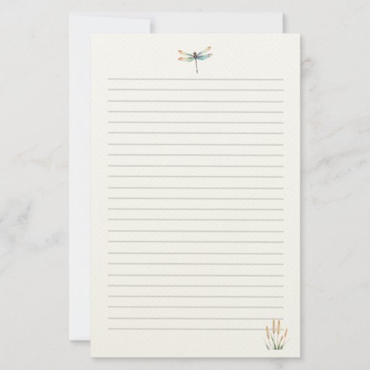 Waterverf Libel Briefpapier (Voorkant)