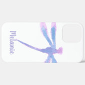 Waterverf Libel Paarse Monogram Case-Mate iPhone Case (Achterkant (horizontaal))